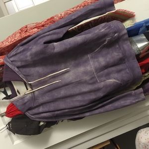 Long purple hoodie